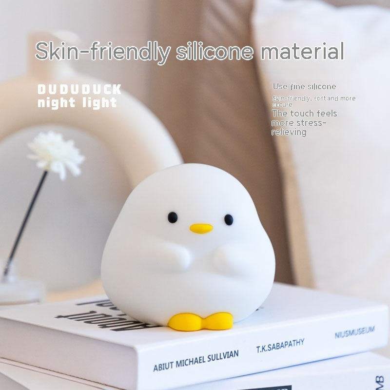 Cuddle-Ready Duck Lamp – Soft Glow, Touch to Light!