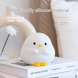 Cuddle-Ready Duck Lamp – Soft Glow, Touch to Light!