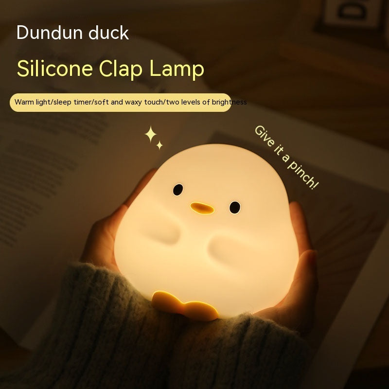 Cuddle-Ready Duck Lamp – Soft Glow, Touch to Light!
