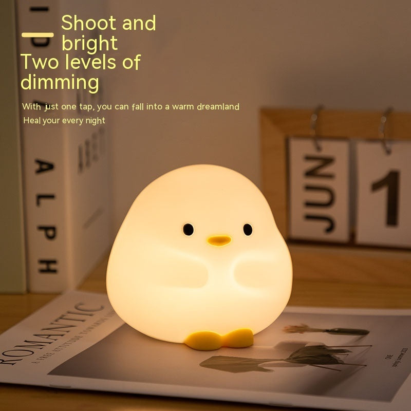 Cuddle-Ready Duck Lamp – Soft Glow, Touch to Light!