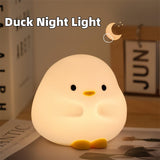 Cuddle-Ready Duck Lamp – Soft Glow, Touch to Light!